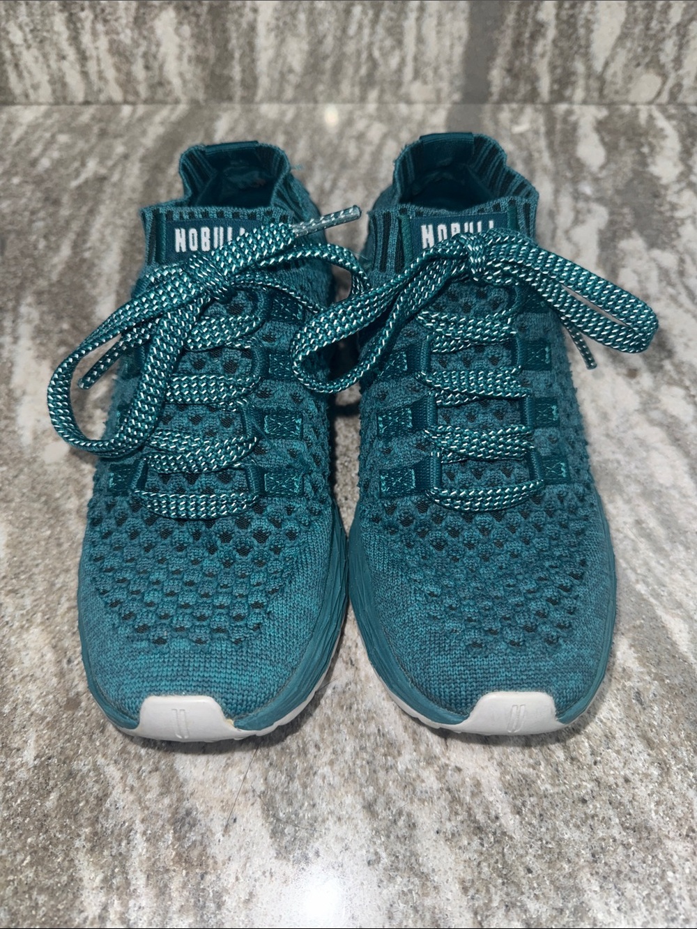 NOBULL Green/Teal Knit Athletic Shoes